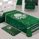 Cobertor Solteiro Futebol Palmeiras 1,5m x 2,20m