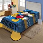 Cobertor Solteiro Juvenil Raschel Jolitex Disney Mickey Feliz