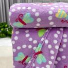 Cobertor Solteiro Kids Celta Soft Estampado Corttex Borboletas