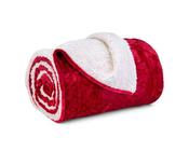 Cobertor Solteiro La Dotta Plush com Sherpa Rosê 160x240cm