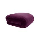 Cobertor Solteiro Neo Velour 150x220 Liso 300g/m² Beringela - Camesa