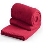 Cobertor Solteiro Soft Liso 1 Peça Cereja