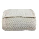 Cobertor Toque de Seda 1,80 x 2,20 Marfim Favo Niazitex