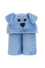 Cobertor tv infantil soft com toca e capuz 102x127 cm cachorrinho azul