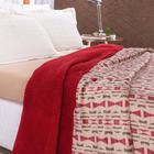 Cobertor Winter Solteiro Manta Soft Plush Trapézio Vermelho - Casa Scarpa