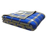Cobertor Xadrez Azul Solteiro Boa Noite Guaratingueta Export