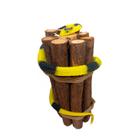 Cobra Redonda de Borracha Cor Amarelo e Preto - 1 Unidade - Rizzo