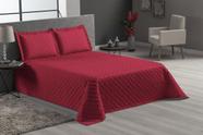 Cobre Leito Cama Casal Queen 3 Peças Matelado Vermelho