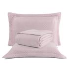 Cobre Leito Colcha Cama Queen Box Dupla Face Cores - Rosas