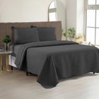 Cobre Leito Colcha Casal Queen Dupla Face com Toque Macio 200 Fios Ultrasonic 03 Peças Bulet