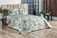 Cobre Leito Estilo Patchwork Dupla Face King 3 Peças