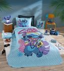 Cobre leito infantil Disney Stitch divertido 250 fios