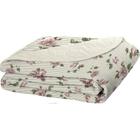 Cobre Leito Tecebem Queen Malha estampada em Matelasse 240 x 260cm Celine/Baunilha