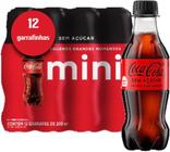 Coca Cola mini Sem Açúcar 200ml fardo C/12 Unidade