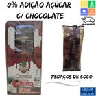 Cocada Artesanal Premium Com Chocolate 0% de Adição de Açúcar 15x40g - Sabores do Coco