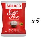 Coco Ralado Sococo Sweet Floco úmido e adoçado- Kit 5 kilos