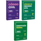 Código Civil + Processo Civil + Constituição Federal - Bolso - EDITORA RIDEEL