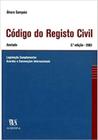 Código Do Registo Civil Anotado - 3a edição - Almedina Matriz