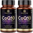 Coenzima Q10 + Omega 3 - Vitamina E - (2 unidades 60 caps cada) - Essential Nutrition