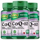 Coenzima Ubiquinona CoQ-10 Vegano 60 cáps 100mg Kit com 3 - Unilife