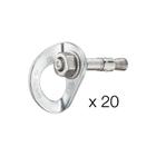 Coeur Bolt Stainless Pacote com 20 Chapeletas com Parabolt Aço Inox 316 L Petzl