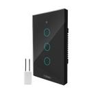 COIBEU Tuya WiFi Interruptor De Luz Inteligente 3 gang Wall Touch Switch Trabalho Com Alexa Google Home