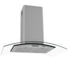 Coifa de Ilha 90cm Vidro Curvo Fogatti Inox 220V