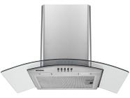 Coifa de Parede Mondial 60cm Inox até 4 Bocas Curvo CF60-01