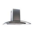 Coifa Parede 90cm Inox e Vidro Iluminação Led 220v