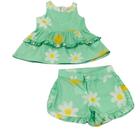 Cojunto Infantil Meninas Bata E Shorts Summer