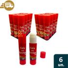 Cola Bastão Escolar Kit 6 Uni Lavável 10G Bic Scotch Pritt