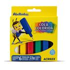 Cola colorida Acrilex 6 cores 23g