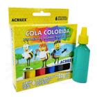 Cola Colorida Acrilex - 6 cores