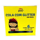 Cola com glitter 06 cores piratininga 25g