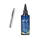 Cola de Resina UV de Alta Dureza 20g/50g para Joias DIY - Secagem Rápida com Lâmpada UV