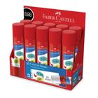 Cola Em Bastão 40g Grande FABER CASTELL Escolar Lavável 10un