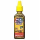 Cola gliter dourado 23g - acrilex