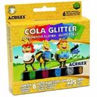 Cola glitter/23g 6 cores acrilex 29230000