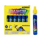 Cola glitter Acrilex 15g c/12 azul