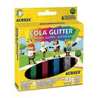 Cola Glitter Acrilex 6 Cores 23g