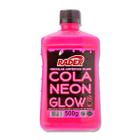 Cola Neon Glow rosa Radex Magic com 500g, ideal para Slime e artesanato
