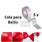 Cola Para Balões Fita Cola Balão e Bexiga C/500 Adesivos