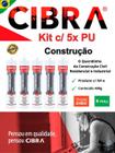 Cola Pu construção Selante de Poliuretano Cibra flex 400g Cinza - cx c/ 5 Unid. CIBRA SELANTES