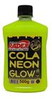 Cola Slime Neon 500Gr Brilha No Escuro - Roxa