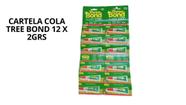Cola Tree Bond 2g pacote 2 cartelas 12 x 2gr