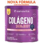 Colágeno hidrolisado - Pele cabelos e unhas - Suplemento em pó Skin Sanavita 300g