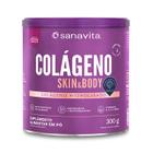 Colageno skin morango e acai - lata 300g - Sanavita