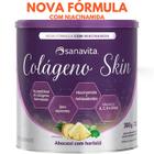 Colágeno Skin Sanavita - Colágeno Hidrolisado com vitaminas - 300g - Diversos Sabores