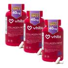Colágeno Tipo 2 Com Ácido Hialurônico MSM e Vitaminas Para Articulações 60 cápsulas Vhita 3 unidades