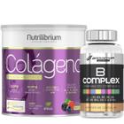 Colágeno Verisol Ácido Hialurônico 200g + Vitaminas Complexo B 60 Caps - Nutrilibrium